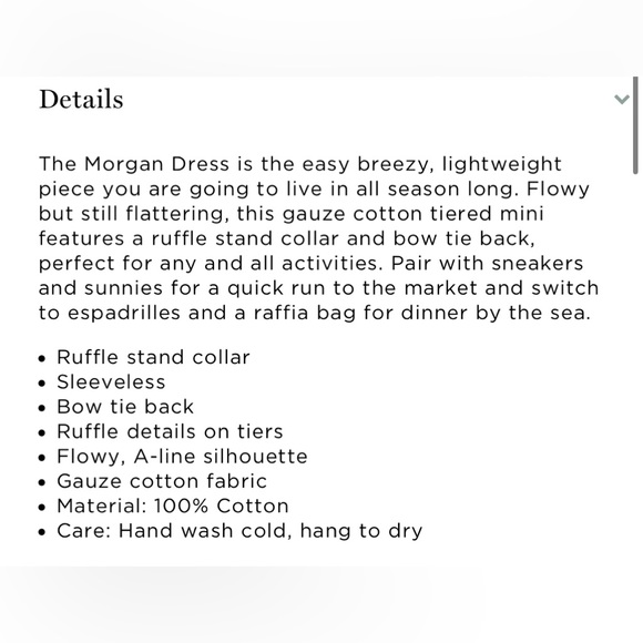 Tuckernuck Pomander Place White Lightweight Gauze Morgan Dress - Picture 4 of 13